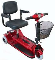 Zip r Xtra 3 Wheel Hybrid Travel Scooter (Options - Color: Red)