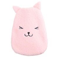 Yanvan❤️Plush Cover Warm Hands Hot Water Bags,Winter Water Injection Hand Warmer Warm Handbag Plush Warm Hands Hot Water Bags Water Filled Portable Thermal Bags (Pink)