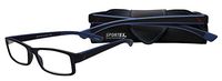 Sportex Readers Rectangular Men's Reading Glasses Plastic Frame, Blue, 2.75