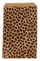 888 Display - 200 pcs of 4" x 6" Leopard Tone Paper Gift Bags Shopping Sales Tote Bags