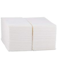 Your Lifestyle Brand's Linen-Feel Guest Towels. Disposable Hand Towels Soft and Absorbent Paper Hand Towels for Kitchens, Bathrooms, Weddings, Dinners, or Vendor Events. 200 Plain White Paper Napkins