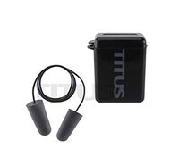 TITUS 32dB NRR Individually-Wrapped Pairs of Memory Foam Earplugs Multi-Pack (Corded w/Case, 25)