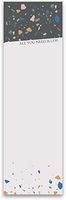 By Kathy All You Need is Less Magnetic List Notepad in Colorful Terrazzo Design