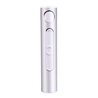 Cigarette Lighter, Electronic Cigarette Lighter Pulsed Arc Slim Windproof Cigar Lighter USB By Ikevan (Silver)
