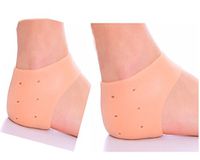 5 Pcs Silicone Gel Heel Cups for Bone Spur Relief, Plantar Fasciitis Heel Cushion Foot Inserts Sleeve Socks Breathable Heel Protectors for Instantly Relieve Pain and Pressure