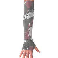 QG ZZX Feather Pattern Unisex Compression Arm Sleeves UV Protection Performance Arm Sleeve - for Outdoor Sports Baseball,Basketball,Football (1 Pair)