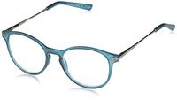 FGX International Unisex-Adult Foster Grant McKay Teal Multifocus Glasses 5010370-175.COM Round Reading Glasses, Rubberized Dark Teal with Gunmetal Temples, 1.75