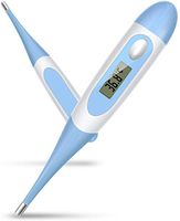 Digital Body Thermometer, Flexible Tip Accurate Baby Oral, Rectal, Underarm Thermometer Waterproof Basal Thermometer with Beeper and Memory for Newborns, Kids, and Adults