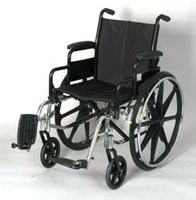 Wheelchair - 20" Seat Width Wheelchair with High Strength Light Weight Frame