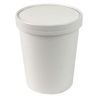 32 oz Quart Freezer Containers And Lids - Compostable Eco Friendly Paper Cups - With Non-vented Lids To Prevent Freezer Burn Perfect For Ice Cream! Frozen Dessert Supplies - 10 Count