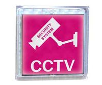 3.15" x 3.15" Solar Flash CCTV Warning Signboard