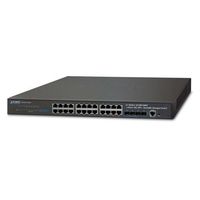 PLANET 24-Port 10/100/1000T + 4-Port 10G SFP+ Stackable Managed Switch / SGS-6341-24T4X /