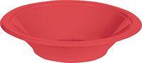 Creative Converting 28314651 Touch of Color Plastic Bowls Party Supplies, 12oz, Coral