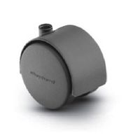 Shepherd Pacer 60mm Hooded Twin Wheel Swivel 2-1/2" Replacement Caster w No Stem