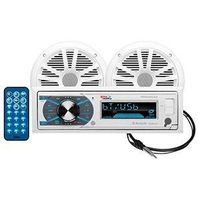 Boss Audio Mck632wb.6 Package W/mr632uab Am/fm Cd Receiver; Pair Of 6.5 Mr6w Speakers & Mrant10 Antenna Color = Wh