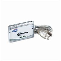 Innovera Four-Port Portable Mini USB 2.0 Hub, 480mbps Transfer Rate