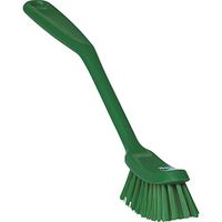 Vikan 42872 Fine Sweep Dish Brush, Polypropylene, Polyester Bristle, 11", Green