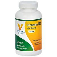 Vitamin B2 (Riboflavin) 100mg Energy Production Nutrient Metabolism Support Supplement, Essential B Vitamin Once Daily, Gluten Free (300 Capsules) by The Vitamin Shoppe