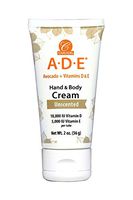 Carlson - ADE Hand and Body Cream, Avocado Oil, 10000 IU Vitamin D, 5000 IU Vitamin E, Unscented, 2 oz