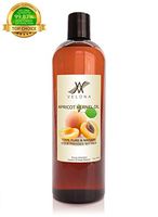 100% Natural Apricot Kernel Oil by Velona | All Natural Oil for Soap Making, Massage, Hair, Body, Skin & Face Care| Refined, Cold Pressed | Size: 16 oz