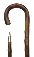 Men Crook Cane Scorched Congo Chestnut  -Affordable Gift! Item #DHAR-9090100