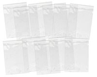 Crystal Clear Resealable Transparent 1.5 Mil Thick Plastic Cello/Cellophane Poly OPP Bakery Bags Good for Cookie, Candle, Soap Plastic Poly Bags (8" x 10", Clear 200 Pack)
