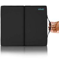 Vive Wheelchair Cushion - Coccyx Orthopedic Seat Pad for Mobility Transport and Office Chair - Comfort Support Pillow for Sciatica Support Lower Back Pain, Stress and Reduced Pressure (18" x 16" x 3")
