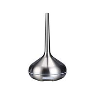 CWH&WEN Essential Oil Diffuser Cool Mist Humidifiers Aroma Aromatherapy Diffusers, Auto Shut Off, Adjustable Mode Aroma Diffuser for Baby, Yoga, Spa, Home, Office,Silver