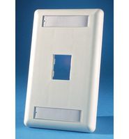 ORTRONICS OR-40300549 FACEPLATE, 1PORT, Ivory