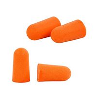 100 Packs (200 Earplugs) Ear Plugs Lot Bulk, Soft Orange Foam Sleep Travel Noise Shooting, earplugs