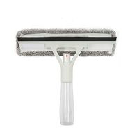 Blue Bright 3 in 1 Wiper Glass Squeegee Window Watering Can Car Cleaner Bathroom Mirror Blade Shower Wall Door Cleaning Scraper Wash Rubber Home Office Tool