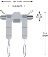 Lumex Padded Toileting Sling: Medium