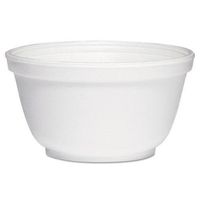 DCC Foam Bowls, 10 Ounces, White, Round (10B20)