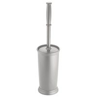 iDesign Kent Toilet Bowl Brush and Holder for Bathroom Storage - Gray