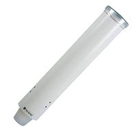 Small Pull-Type Water Cup Dispenser, Fits 3 to 4-1/2 oz Cone Cups and 3 to 5 oz Flat Bottom Cups, White (Limited Edition)