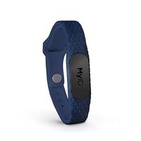 MyID Hive Medical ID - Store Medical Information for Free - Super Comfortable Silicone Material - Perfect for Those with Diabetes, Autism, Etc - Fits Kids & Adults - Stealth Pod (Navy M/L)