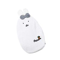 Kanngest Premium Classic Rubber Hot Water Bottle with Cute Rabbit Soft Fleece Cover Great for Pain Relief, Hot and Cold Therapy