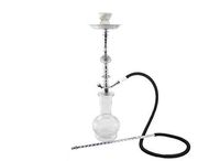 Hookah 20" White 1 hose shisha nargila bar narguile nargile glass water Vase new