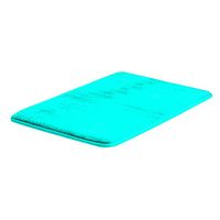 Theoylos Memory Foam Bath Mat Non Slip Absorbent Bath Rugs Super Cozy Velvet Bathroom Rug Carpet Soft Fast Dry Mats Lake Blue