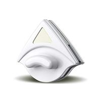 YUJJ Double-Sided Window Cleaner Glass Wiper Magnetic Cleaning Tools for High-Rise Double Glazed Windows Thickness (15-24Mm),White,a