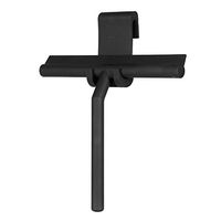 Window Squeegees, Glass Wiper Blades Shower Scrapers Window Wiper Glass Cleaning Brush, for Shower Door Mirror Car Glass,Black