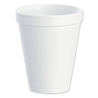 DART Drink Foam Cups, 10 oz, White, 25/40 Bag/Carton