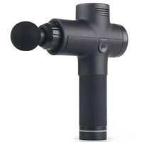 MAOMAOQUEENss Muscle Massage Gun Sport Therapy Massager Body Relaxation Pain Relief Slimming Shaping Massager 4 Heads with Bag 3-Speed Adjustment with Rechargeable Battery,Black-UK