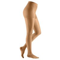 Compression Pantyhose 20-31mmhg Opaque Closed Toe Medical Graduated Compression Support Pantyhose Helps Relieve Symptoms of Mild Varicose Veins Beige POPGER (Beige, L)