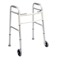 Carex Dual Paddle Folding Walker with 5" Wheels and Glides