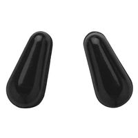 CHICTRY 20 Pairs Eyeglass Nose Pads Soft Adhesive Anti-Slip Silicone Nose Pads Grips for Eyeglass Glasses and Sunglasses Black Drop-Shaped