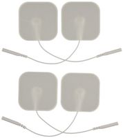 3B Scientific W63201 Comfort-Stim Elite White Foam Electrodes, 2" Length x 2" Width