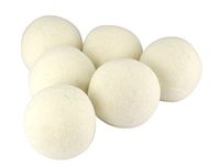 Total Vision's Soft Wool Dryer Balls (6-Pack) - Reusable Natural Fabric Softener