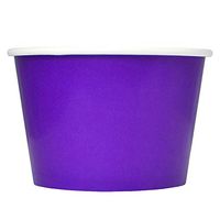 [1,000 Count] Purple Paper Ice Cream Cups - 8 oz Dessert Bowls Perfect For Frozen Treats And Yummy Desserts - Frozen Dessert Supplies