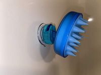 Scalp Massager Suction Cup Holder/Holster (Translucent Aqua)